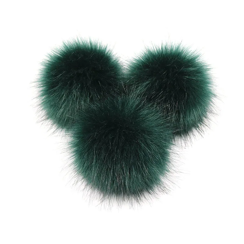 2PCS Fake Fur Ball for Clothes Beanie Hats Caps DIY Craft Decoration Accessories | Дом и сад
