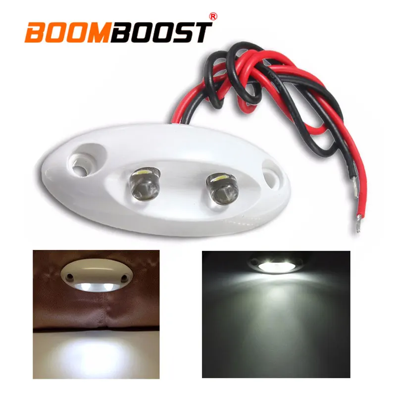 

1 PCS 12V 120 degree Navigation Light For Boat/Marine/Caravan Corridor Walkway Courtesy Light RV Cold Cool White Lamps White LED