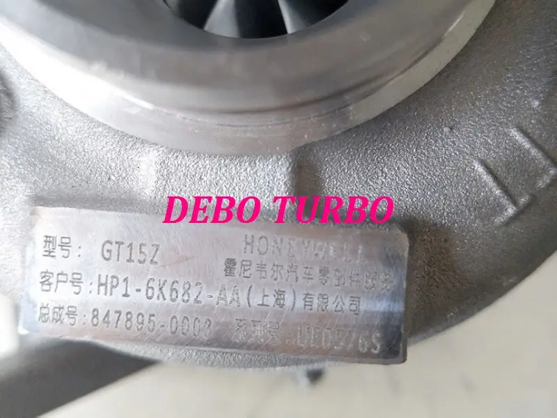 Новый оригинальный турбокомпрессор GARRETT GT15Z HP1-6K682-AA 847895-0003 для JMC Baodian JX4D30B5L 2 9 T 92KW |