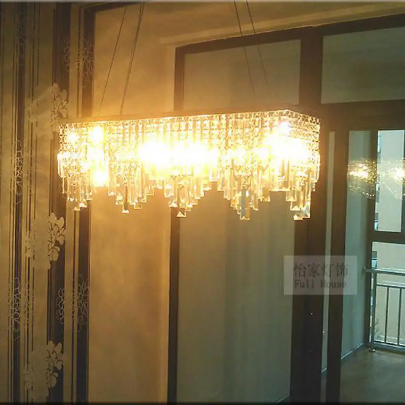 Италия подвесной хрустальный свет для кафе и столовой lustres de cristal Современная