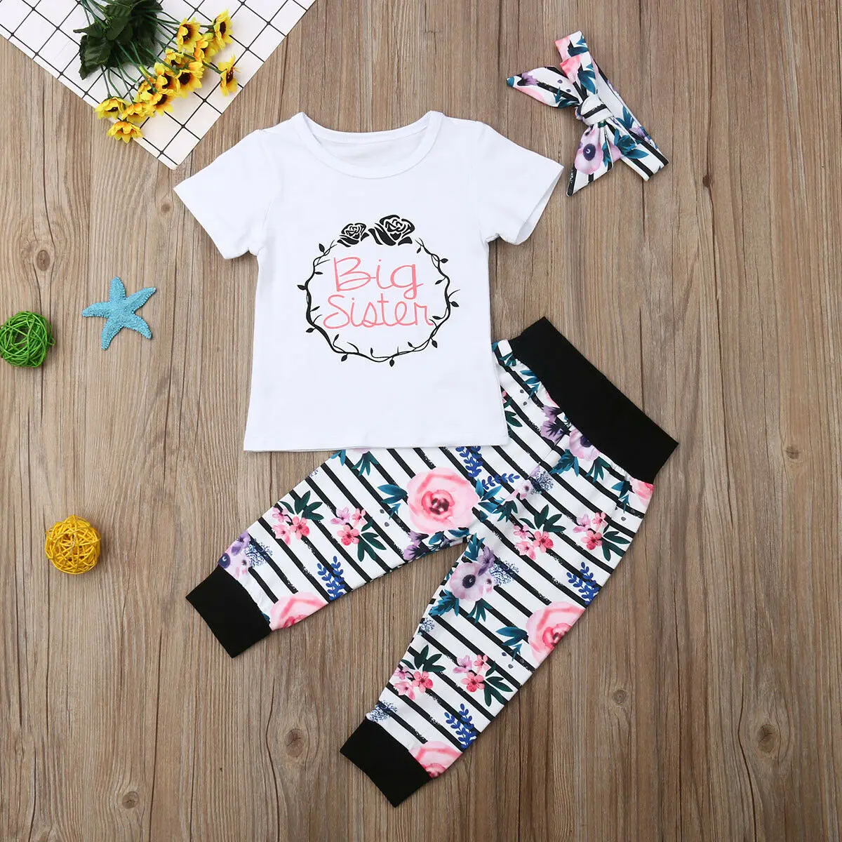 Новое поступление летний комплект из 3 предметов для детей ясельного возраста