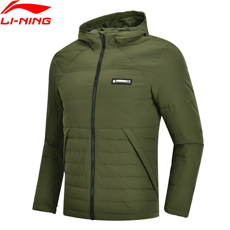Мужская короткая пуховая куртка Li Ning BAD FIVE с защитой от умного утиного пуха теплая