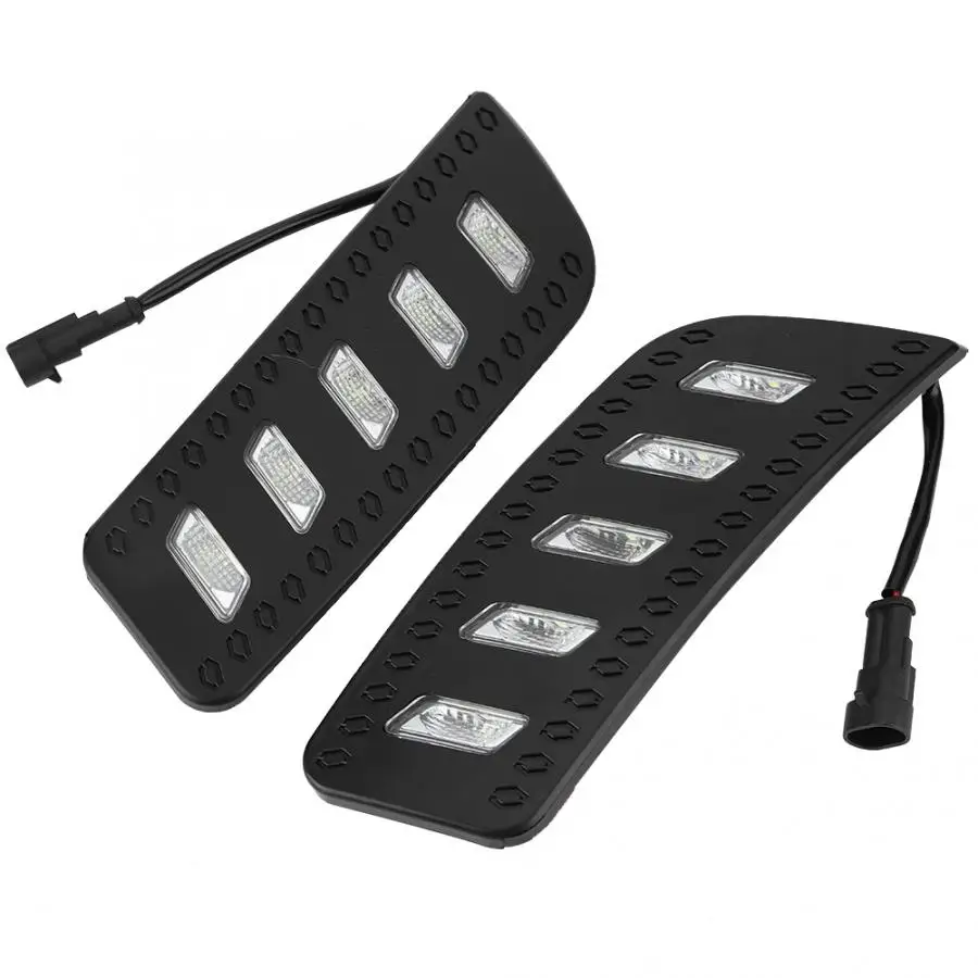 1 Pair Car Daytime Running Light Single Color LED Fog Lamp Cover for Ford Ranger 12-14 general purpose bulb | Автомобили и
