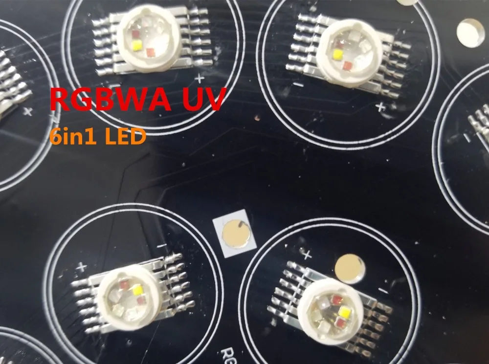 10X LED Par свет с flightcase 24x18W RGBWA UV 6in1 диско сценическое освещение для профессиональных