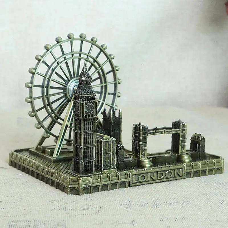 Beautiful London Eye Big Ben Tower Bridge Bronze Church London Historic Buildings Group Memorial Europe Style p15