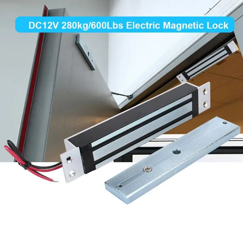 DC12V 280 кг/600Lbs Электрический магнитный замок удерживающая сила Электромагнит