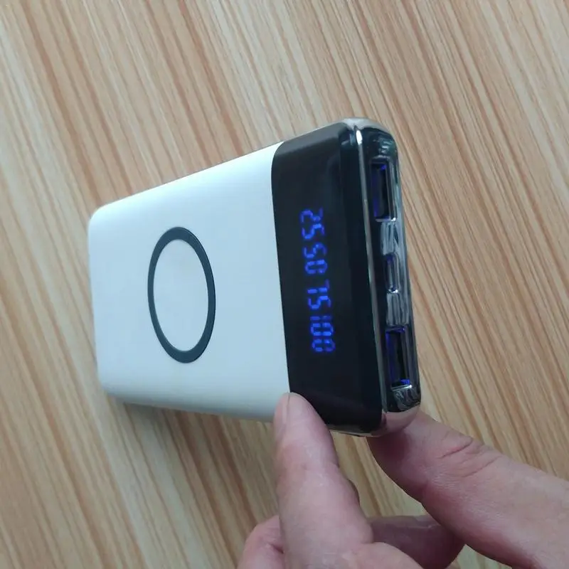 Горячая Распродажа Qi Беспроводная зарядка 10000mAh портативное зарядное устройство