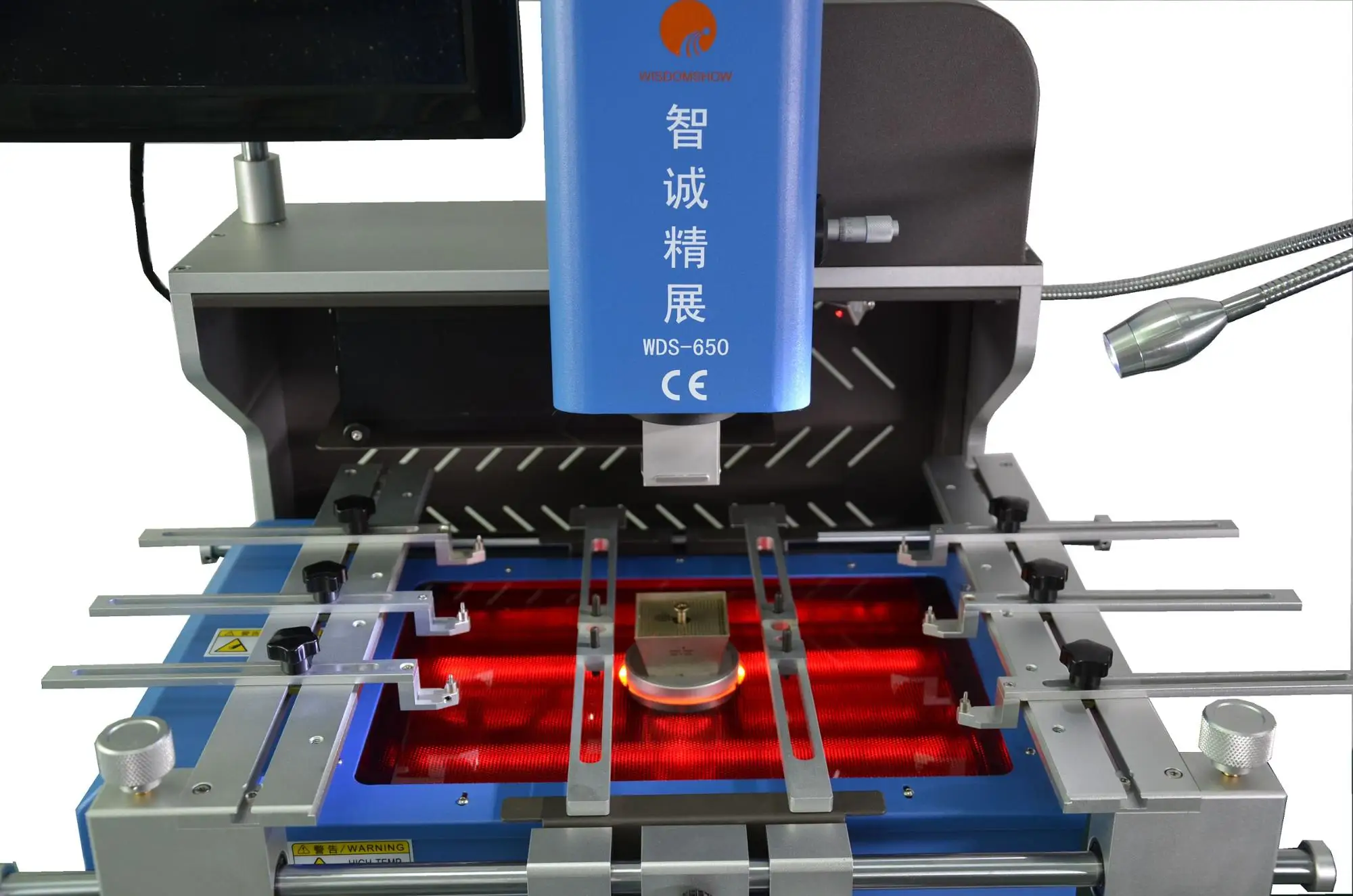 New version bga rework station three temperature zones hot air wds-650 |