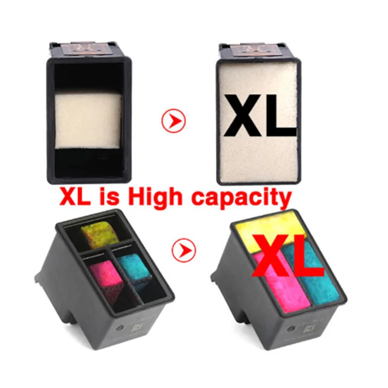 Совместимый чернильный картридж для принтера HP121XL Deskjet D1600 D2500 F2418 F2420 F2423 F4280 F4283 F4580