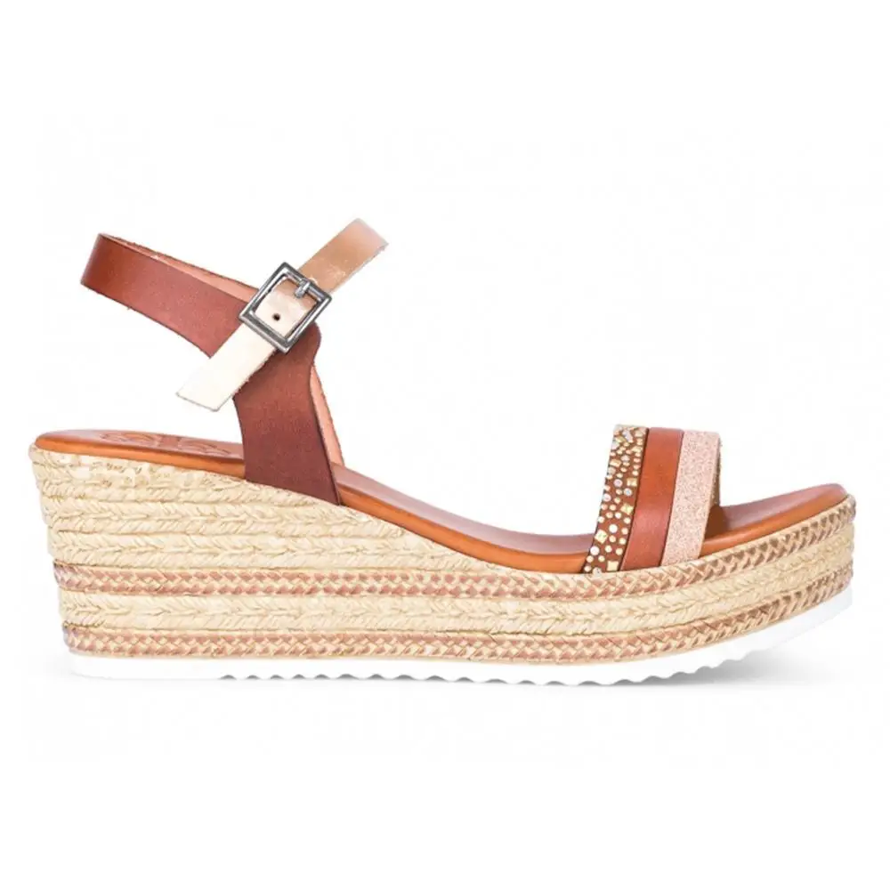 PORRONET WOMAN SKIN ESPARTOS DE CUNA SANDAL 2439 кожа|Боссоножки и сандалии| |