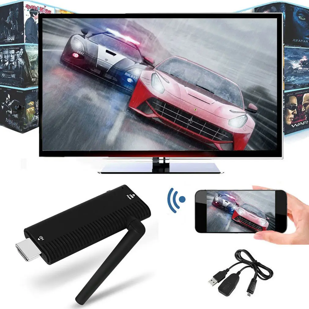 1080P Miracast WiFi Дисплей ТВ Беспроводной приемник HDMI AirPlay DLNA Share