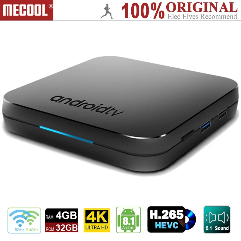 MECOOL KM9 4 К ТВ коробке (Android 8 1 Amlogic S905X2 Процессор Quad core Cortex A53 Mail G31 MP2 GPU 4G DDR4 2 4/5 ГГц WiFi