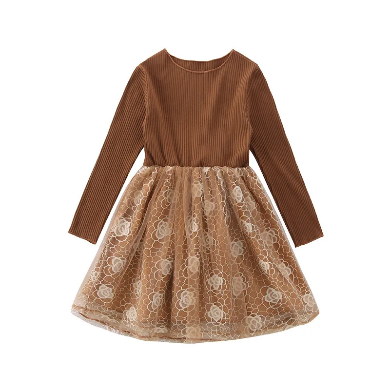 Girl Autumn Suit 2018 New Pattern Korean Long Sleeve Children Western Style Dress Cowboy Loose Coat |