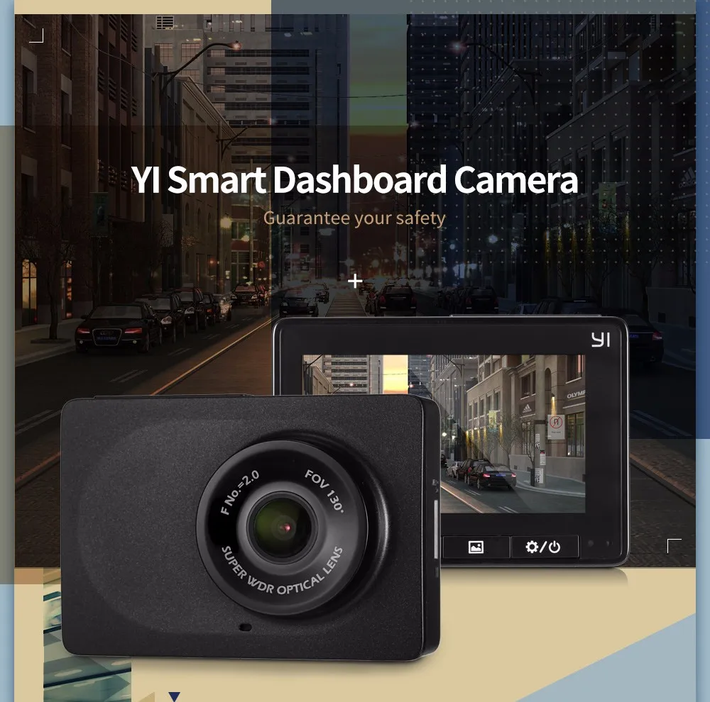 YI Smart Dash Cam международная версия HD 1080 P WiFi ночного видения Автомобильный
