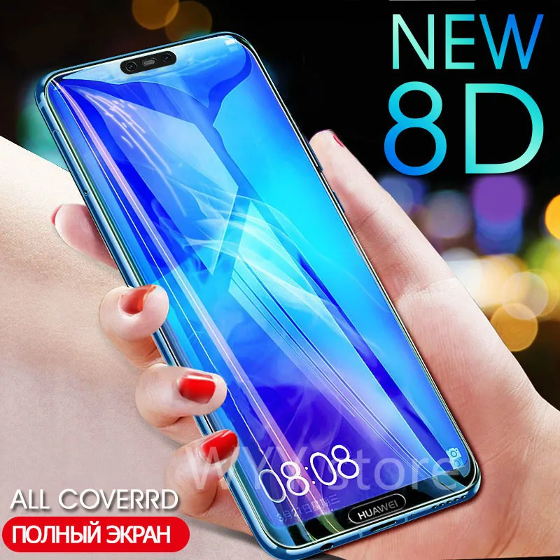 Новинка 8D полное покрытие закаленное стекло для Huawei P20 lite P20Pro P10 P9 Plus защита экрана