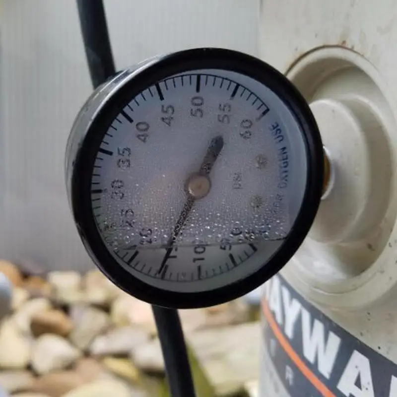Бассейн спа фильтр насос для водяной скважины Манометр с 0-60 PSI и нижним креплением 1/4-дюймовая Трубная резьба Вакуумный датчик барометр