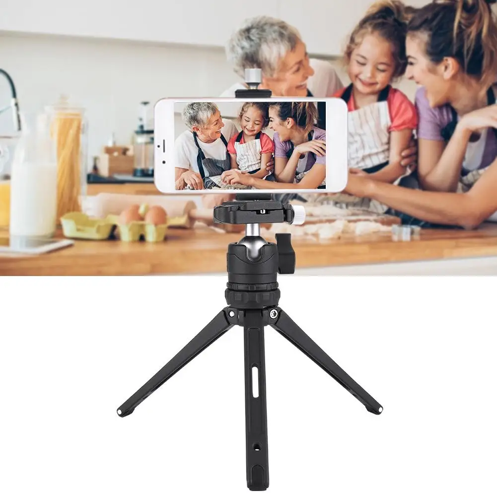 Загрузка 10 кг настольный мини штатив алюминиевый для телефона DSLR SLR камера с