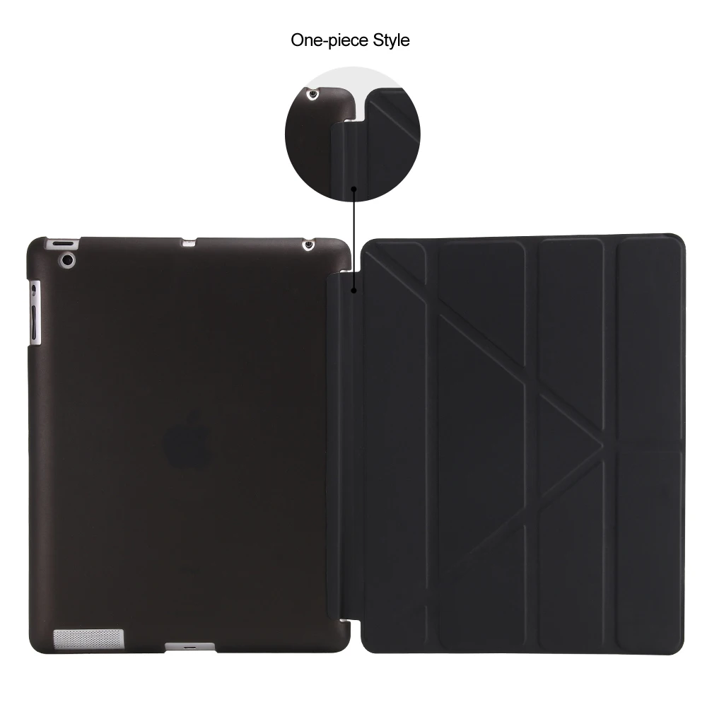 Чехол-подставка из искусственной кожи для iPad 2 3 4 Ультратонкий силиконовый