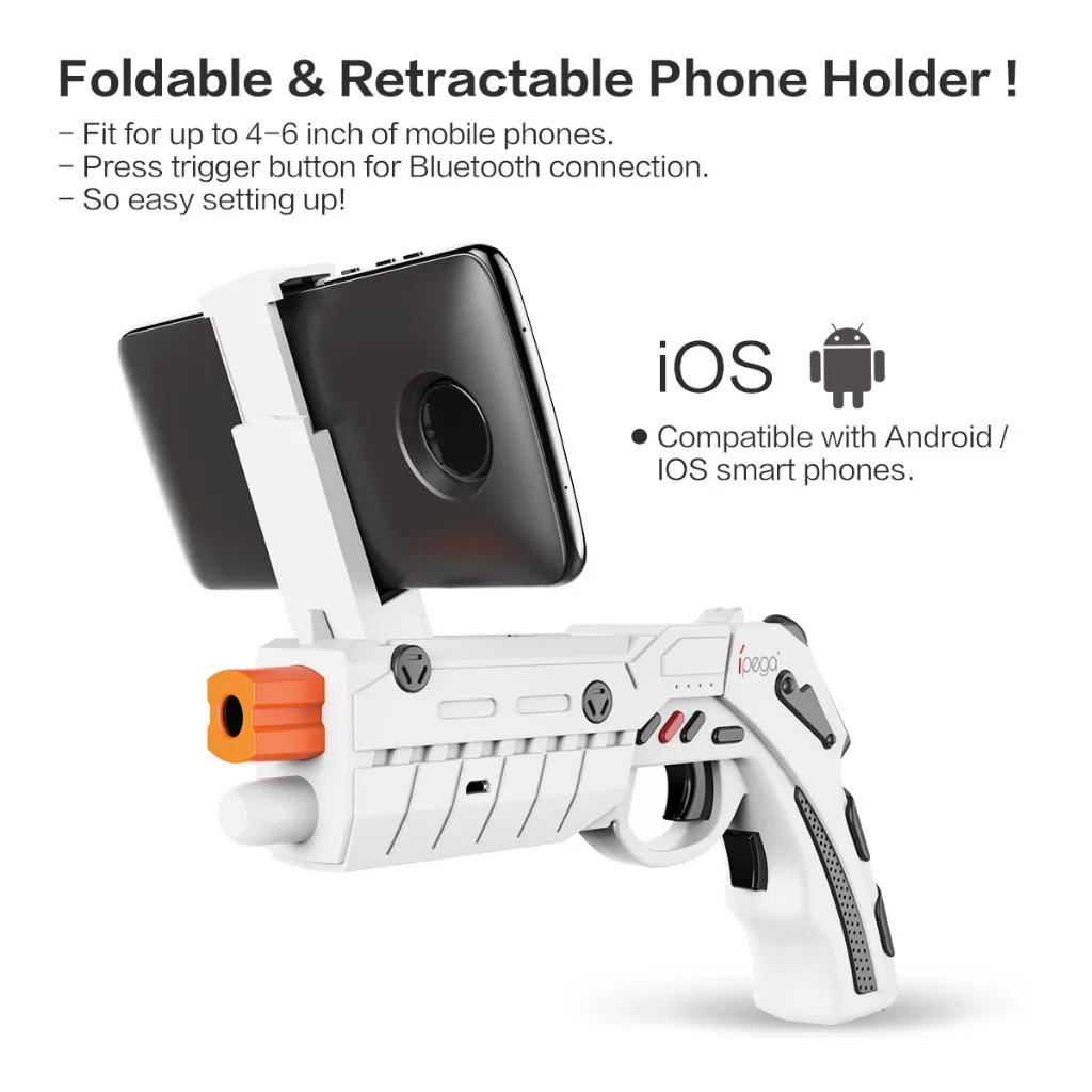 Геймпад Ipega Φ Bluetooth Game AR беспроводной игровой планшет для смартфонов Android iOS 7 0 iPhone X