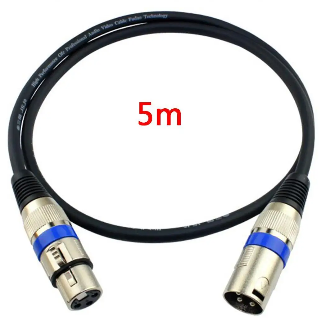 XLR Мужской и Женский аудио кабель Разъем Черный для микрофона стильный дизайн с