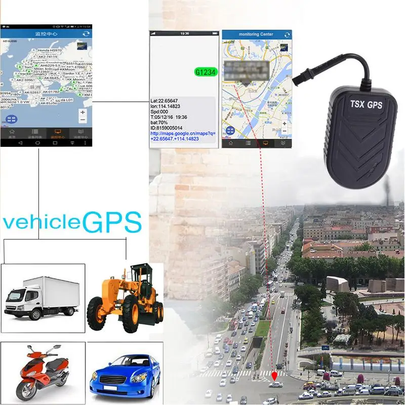 TSX gps трекер в реальном времени слежения мотоцикл автомобиль велосипед