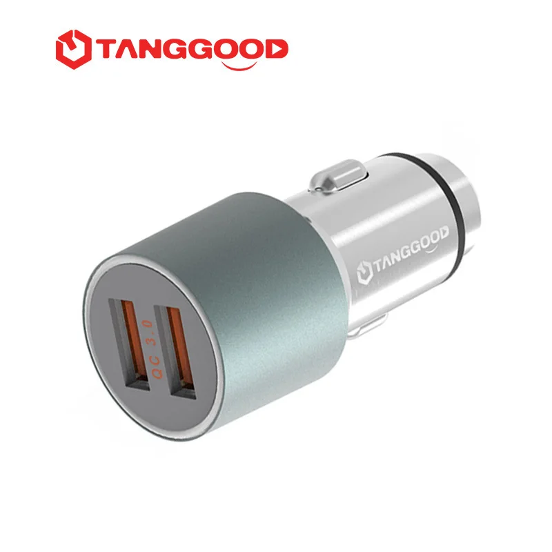 TANGGOOD 36 Вт USB Автомобильное зарядное устройство QC3.0 2,0 зарядное устройство для мобильного телефона 2 порта USB быстрая зарядка автомобильное зарядное устройство для samsung Xiaomi iPhone