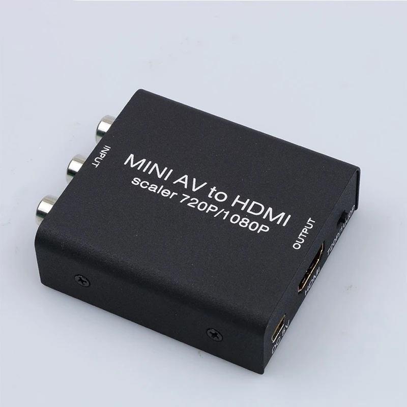 AABB-Mini HD 1080P HDMI 2AV видео конвертер коробка в RCA AV/CVSB L/R Поддержка NTSC PAL выход AV адаптер