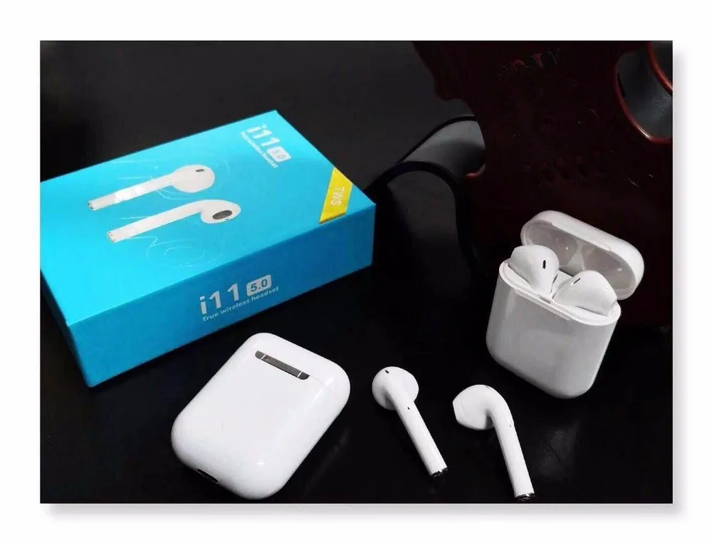 Беспроводная гарнитура i11 Bluetooth Tws 5 0 зарядка сенсорный бинауральный спортивный