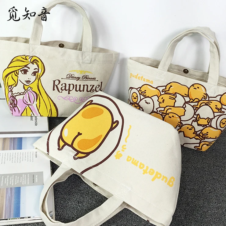 2019 Gudetama Lazy яйца яйцо Jun яичный желток брат холщовый мешок Компактная сумка для