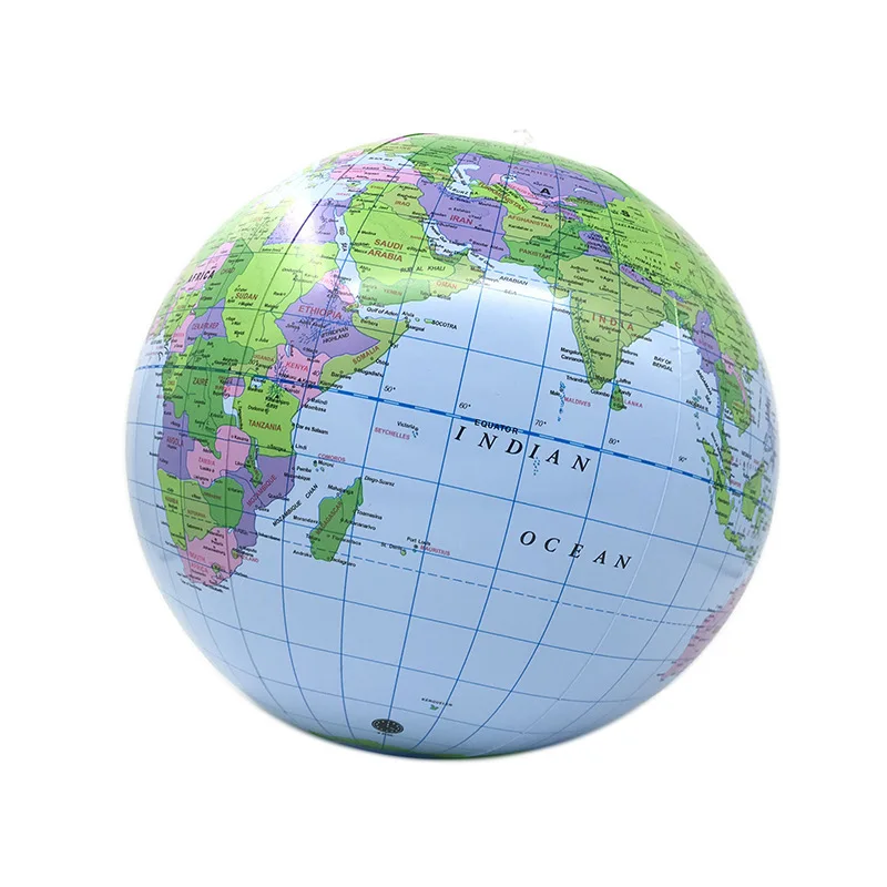 

Глобус из ПВХ, надувной земли, песчаного пляжа, земного шара, англоязычное издание, обучающая модель глобуса
