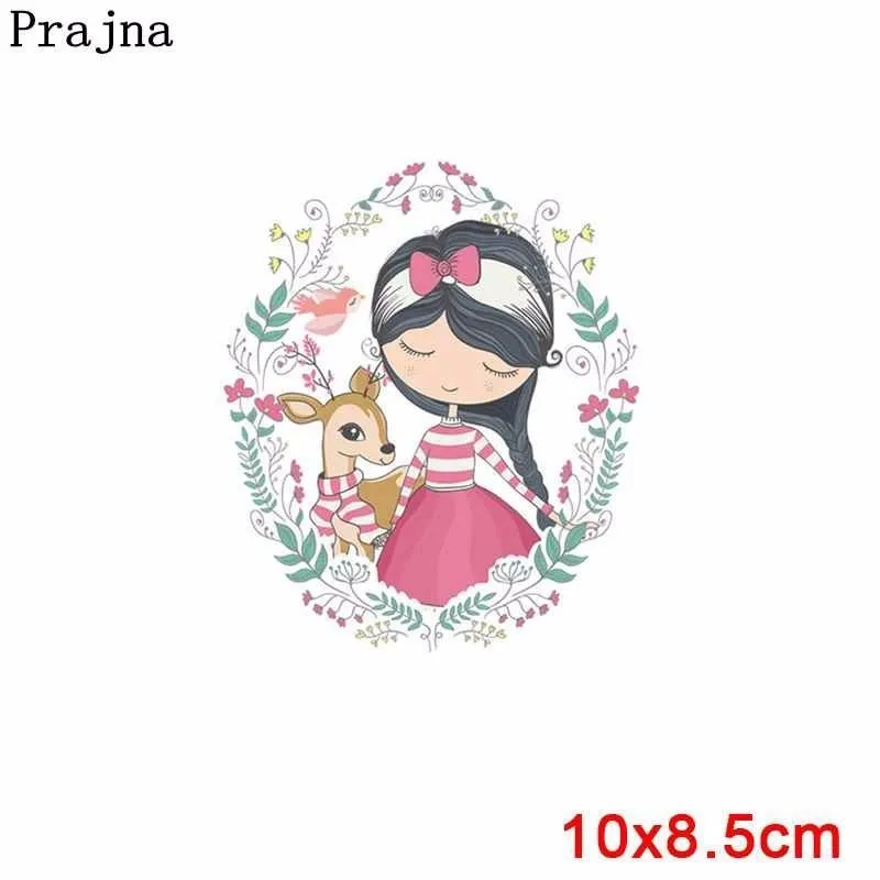 Prajna Garland Sleeping Girl Heat Transfer Printing Iron On Flowers Wreath Beauty DIY Cloth Shirt Holiday Accessory H | Дом и сад