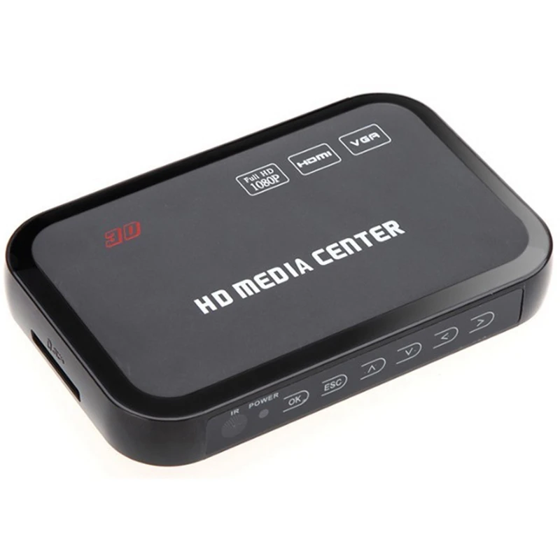 ЕС разъем Full Hd 1080P медиаплеер центр Мультимедиа Видео плеер с Hdmi Vga Av Usb Sd/Mmc порт