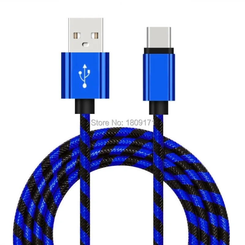1 м 25 см 2A быстрой зарядки USB кабель с нейлоновой оплеткой из алюминиевого сплава