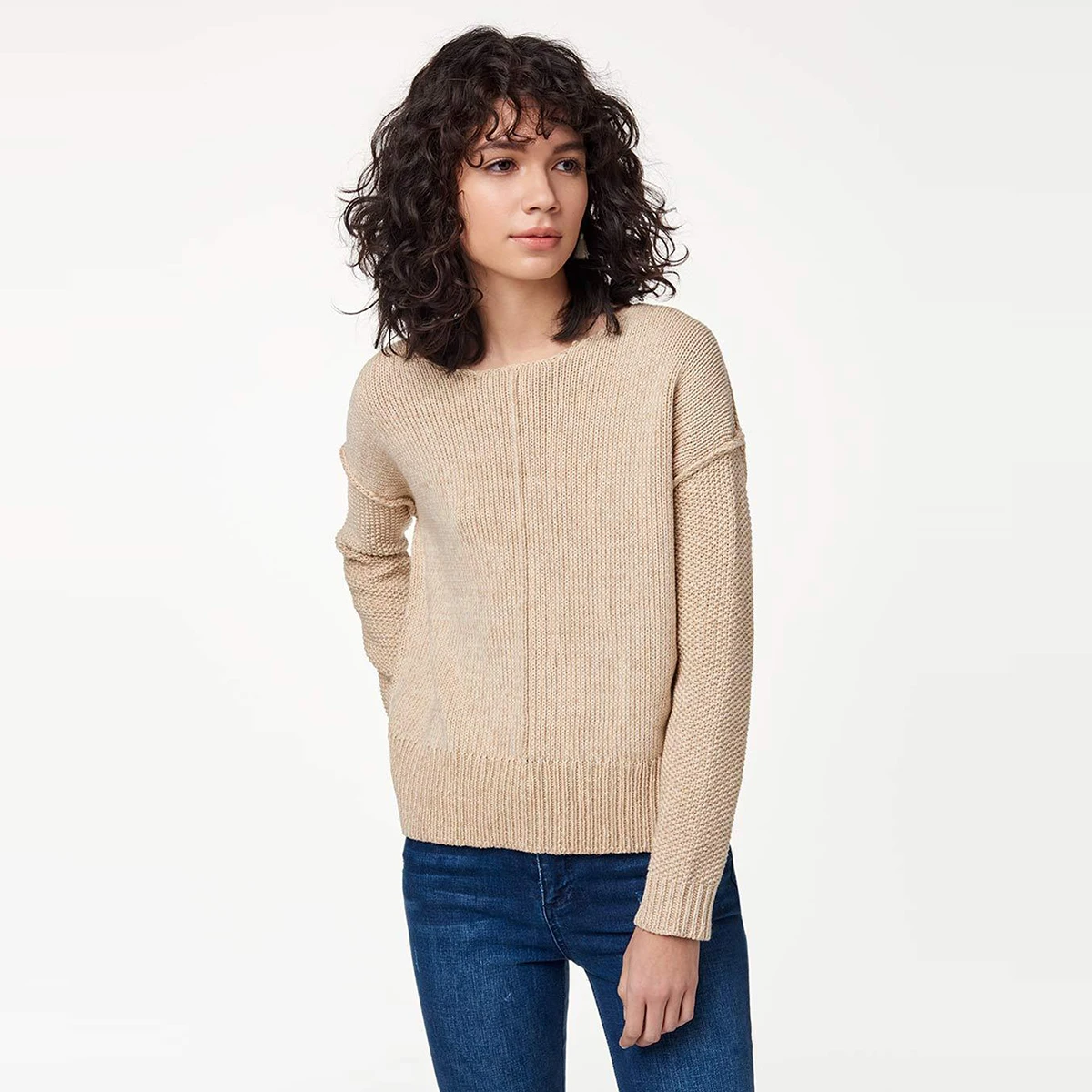 HDY AHAODUOYI Simple And Versatile Two-piece Tops Design V-neck Kink For Casual Wear Short Sweater | Женская одежда