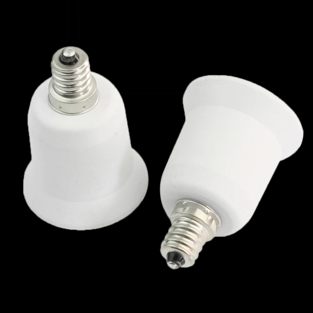 2pcs E12 Screw to E26 Base LED Light Bulb Lamp Adapter Converter Holder Socket|Конвертеры держателей ламп| |