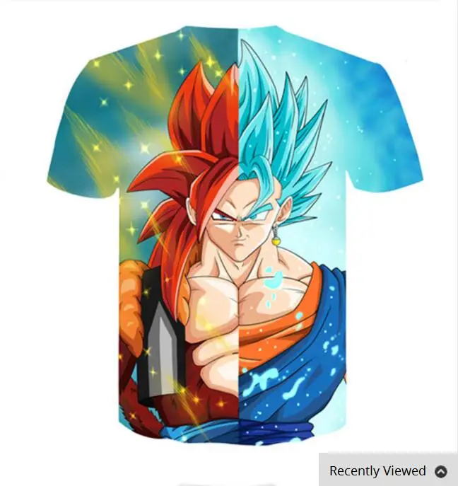 Dragon ball Z Спорт для мужчин Летняя мода 3d принт супер матч уход за кожей лица Сон