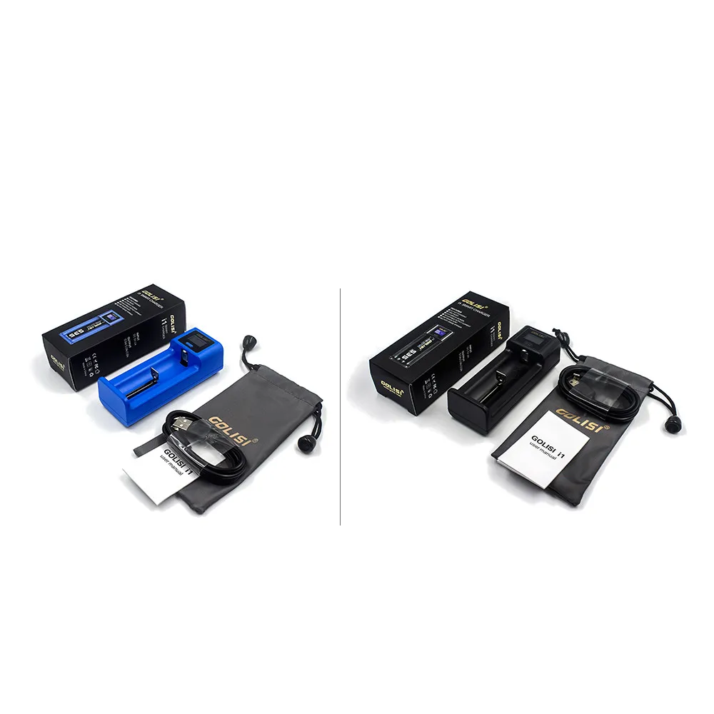 Зарядное устройство LEORY Golisi I1 с usb портом ЖК дисплей для литий ионных/Ni MH/Ni cd