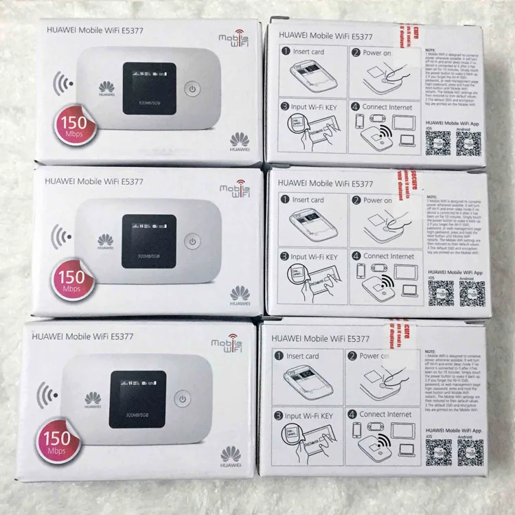 Оптовая продажа Huawei E5377 E5377s 605 150 Мбит/с 4G LTE мобильный Wifi роутер Мобильная точка
