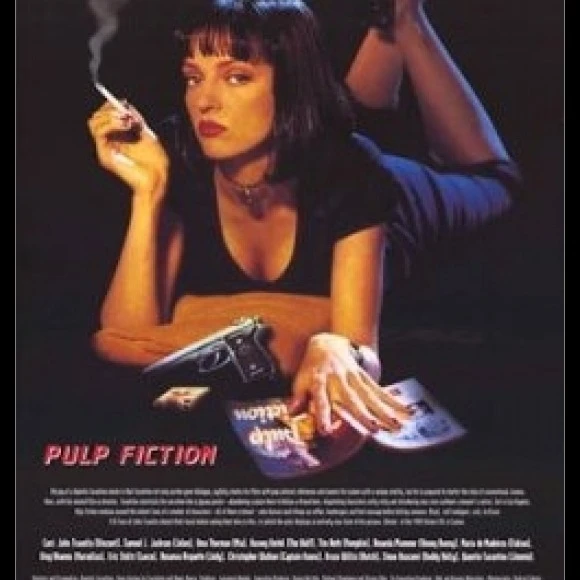 Pulp художественный фильм Review ламинированный и оформленный постер по (24X36)|Таблички
