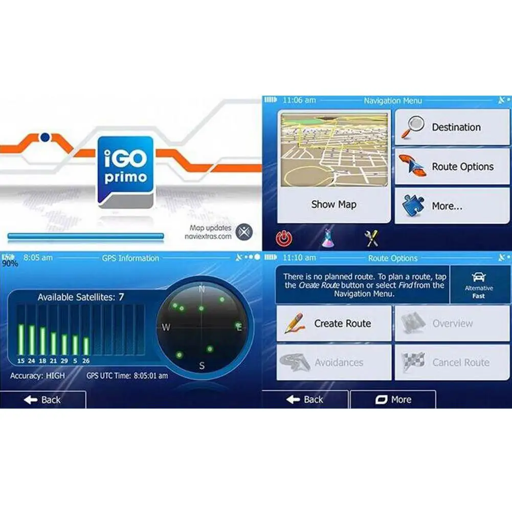 7 дюймов HD сенсорный экран автомобильный грузовик GPS навигация 256 Мб/8 ГБ