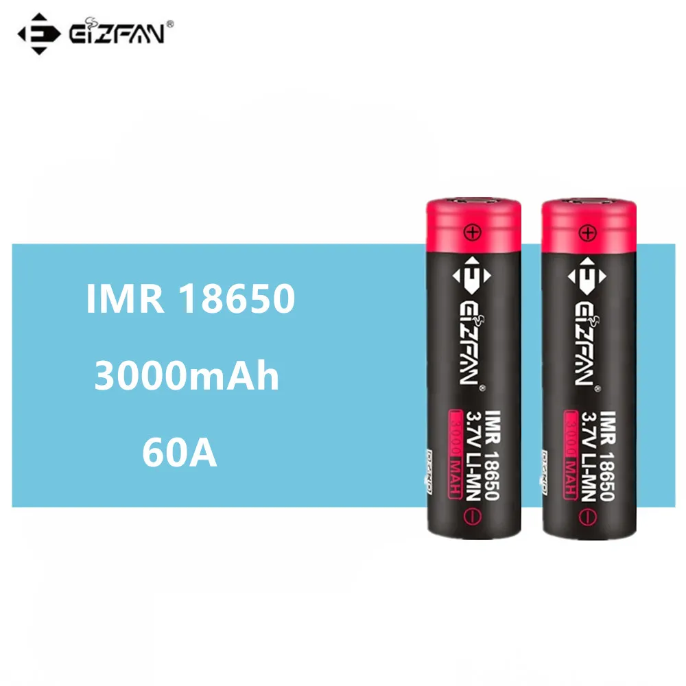 EIZFAN 18650 3000 мАч 60A EFAN аккумуляторная батарея для SMOK Eleaf Vaporesso Wismec Tesla Voopoo Drag Ijoy Kangertech