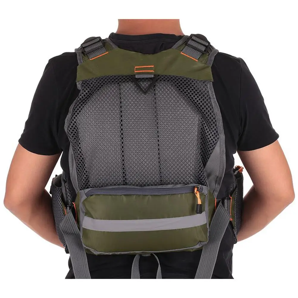 

None Adult Life Vest Breathable Polyester Mesh Safety Life Folating Jacket Fishing Drifting Swimming Sailing Vest Jacket