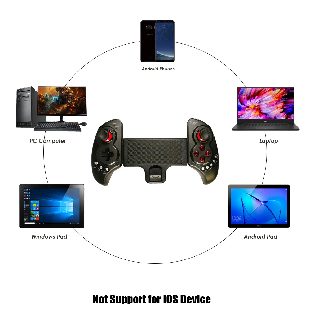 IPega PG 9023 игровой контроллер беспроводной Bluetooth геймпад раздвижной джойстик для