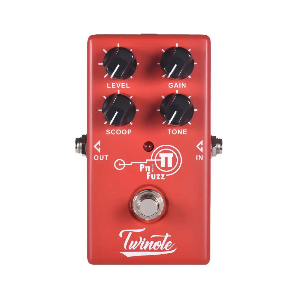 

Twinote гитары педаль эффектов FUZZ аналоговый современный Fuzz гитары ra Мини педаль полностью металлический корпус с настоящим байпасом аксессуа...