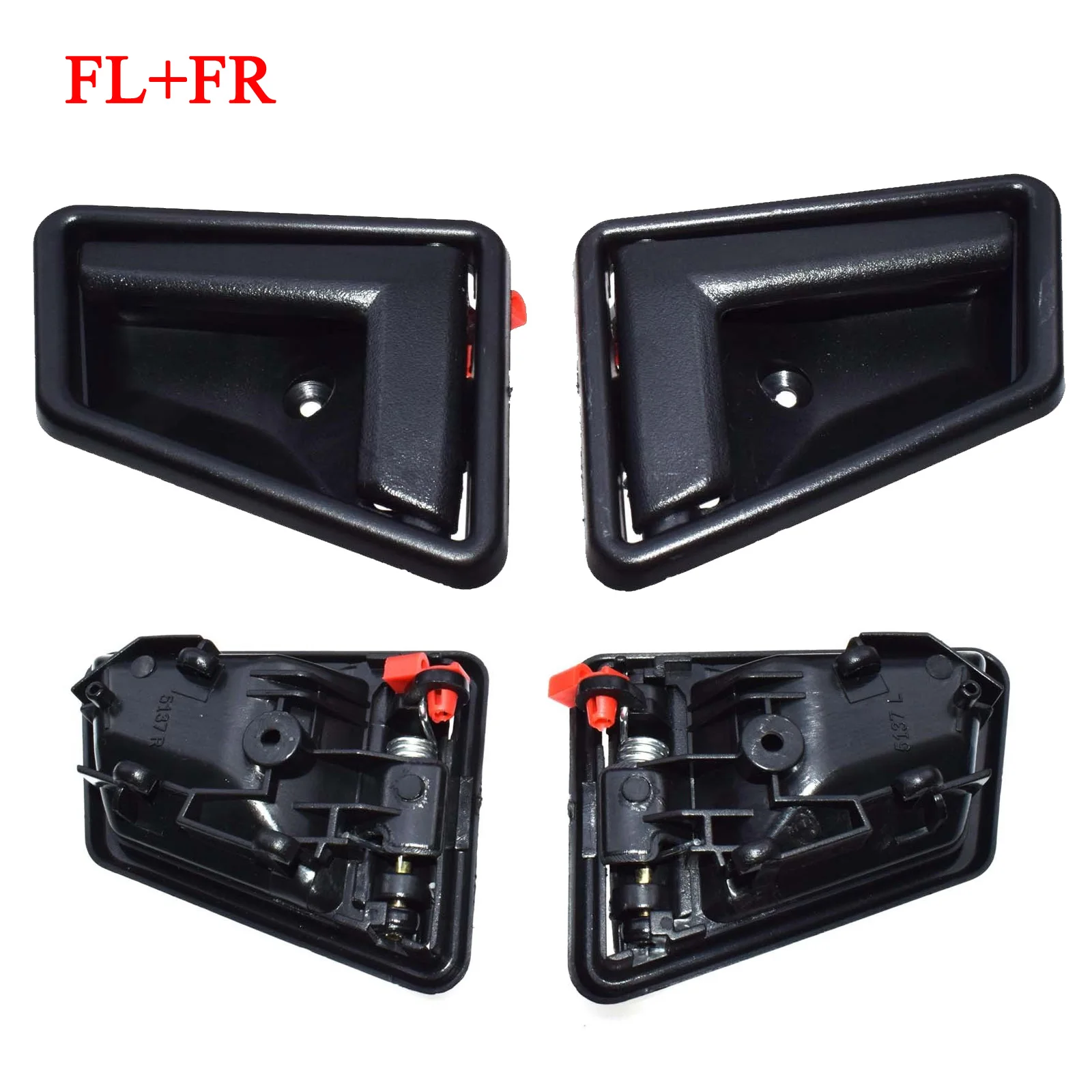 2 шт черный авто Интерьер Передняя Задняя ручка левой двери подходит для