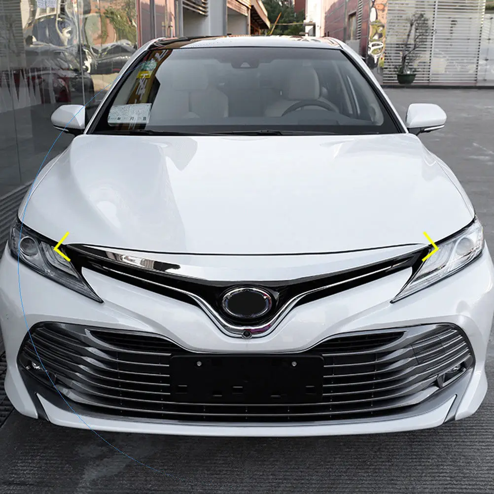 Чехол для Toyota Camry 2018 2019 2020 передний бампер решетка крышка двигателя полоса