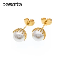 pearl earrings studs earring women gold perla boucle doreille oorbellen brincos nausnice orecchini kolczyki kupe earings e1705