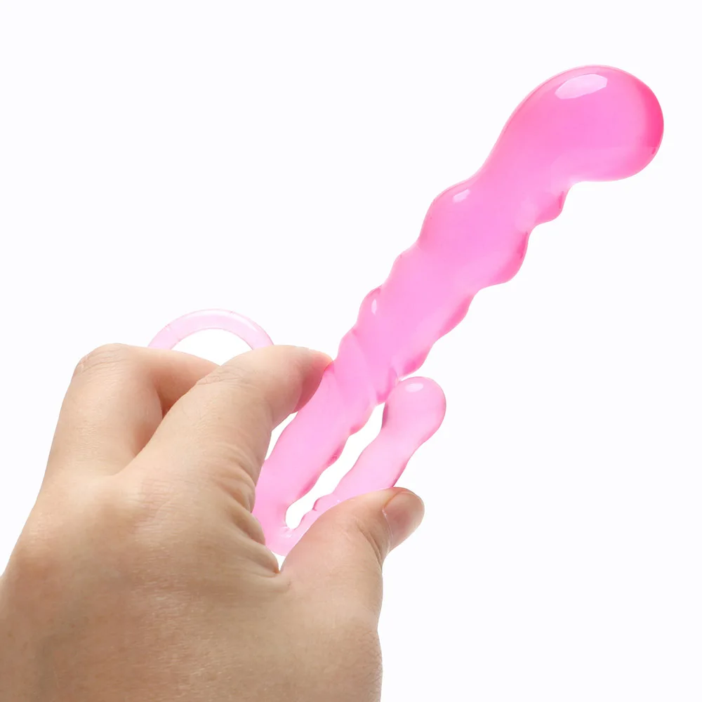 OLO Anal Plug with Pull Ring Colorful Crystal Jewelry S/M/L Prostate Massager Butt Sex Toys for Men Women Adult Products | Красота и