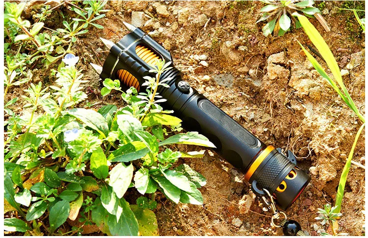 Портативный самообороны многоцелевой Anti rape тактический фонарик светодиодный