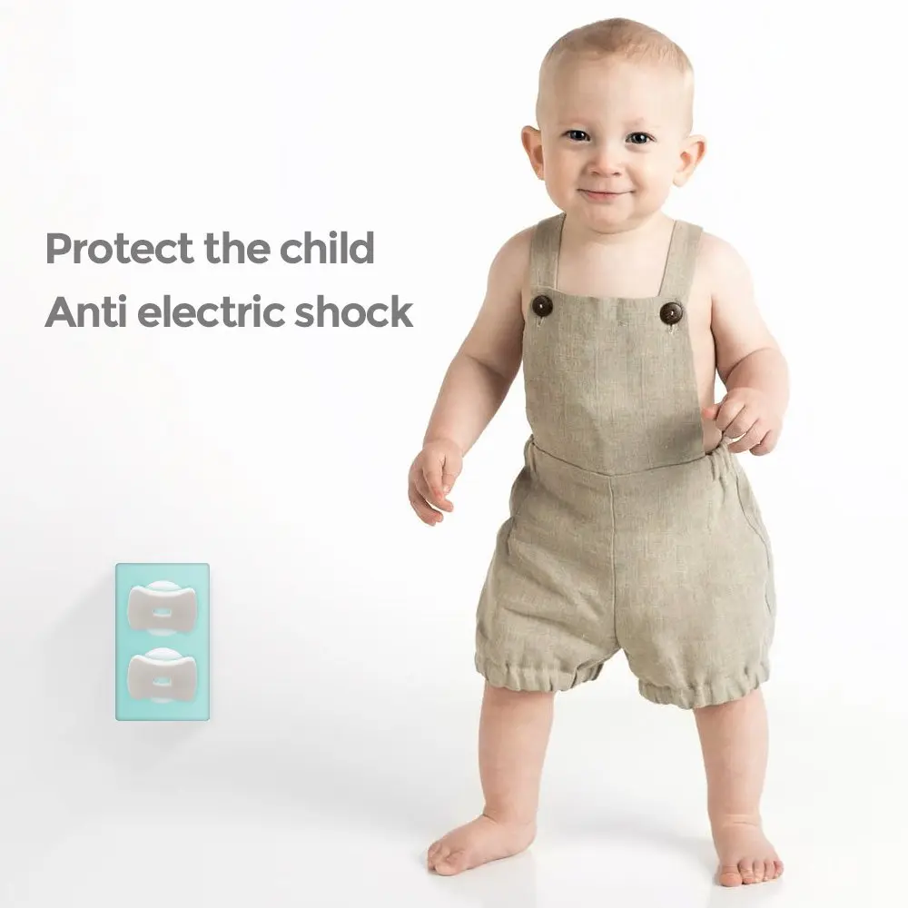 Protecci&oacute;n para beb&eacute;s (24 enchufes + 4 botones), cubierta de enchufe para protecci&oacute;n de beb&eacute;s, cubierta de enchufe, Protector de enchufe de 2 agujeros para protecci&oacute;n de ni&ntilde;os-5
